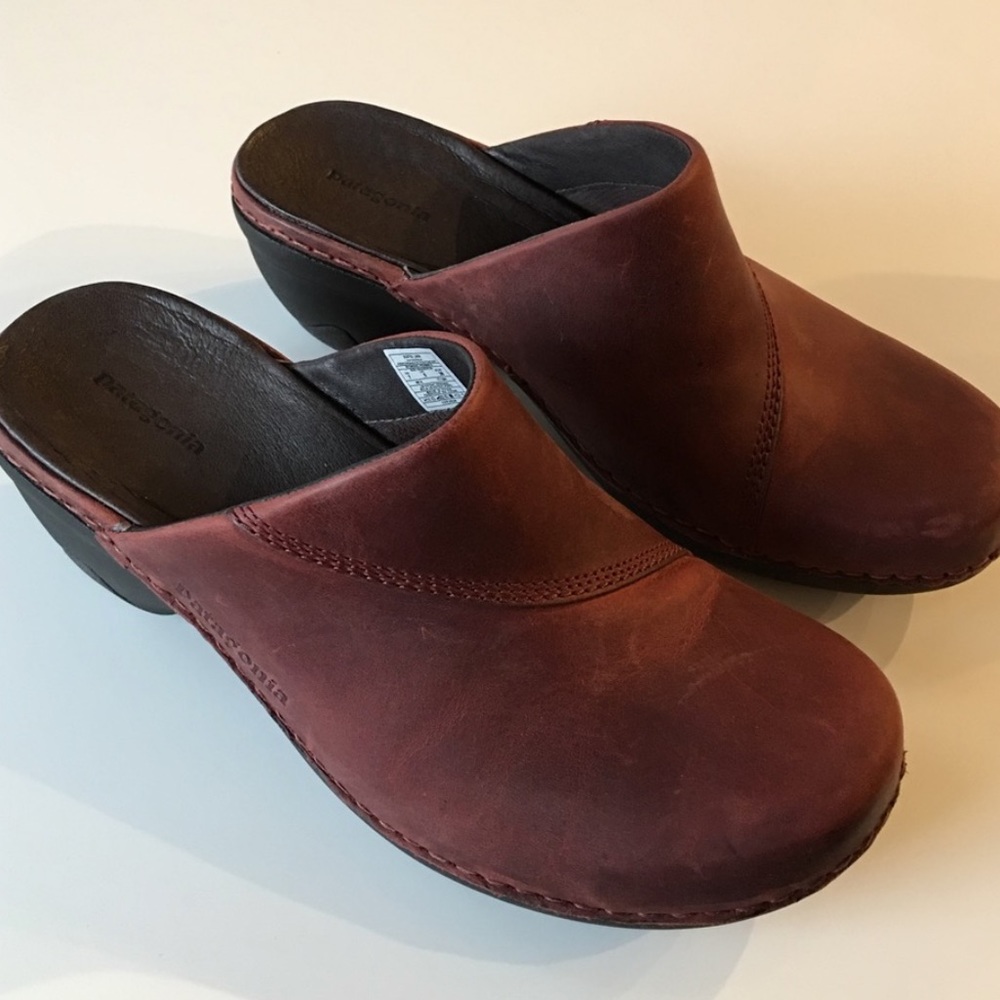 Patagonia Better Clog Slide 7 Rust leather
